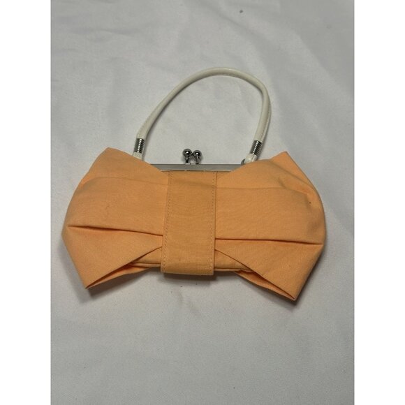 the childrens place girls peach bow purse clutch - Picture 1 of 5